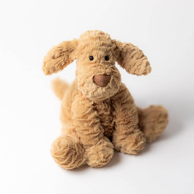 peluche jellycat pas cher fuddlewuddle puppy chien doudou collection jellycat chiot peluche douce cadeau enfant plush toy cute dog collectible moelleux original, peluche à offrir, où trouver des peluches jellycat, quoi offrir à un bébé