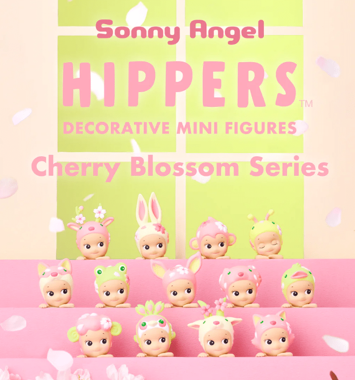 Sonny Angel® Hippers Cherry Blossom, vue de la collection d'ensemble