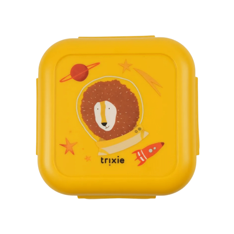 la boîte à goûter Mr Lion Astronaute de Trixie fond blanc