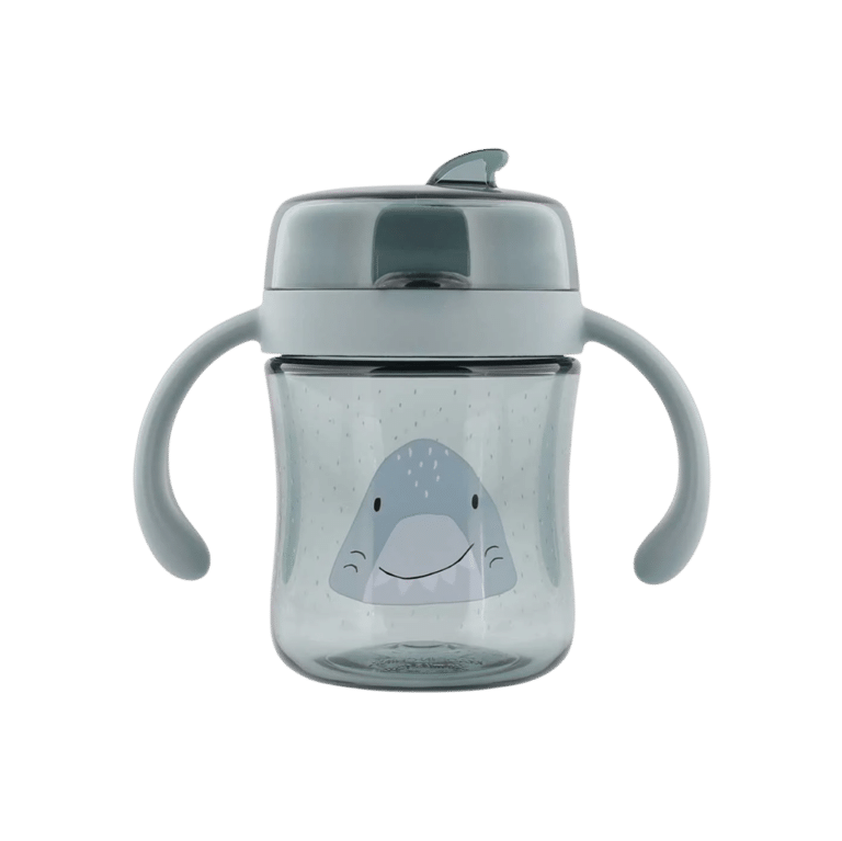 Gobelet 360 avec poignées mr shark trixie fond blanc