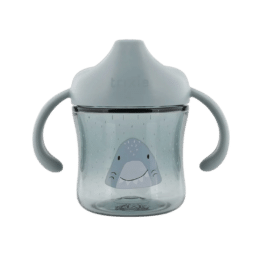 Gobelet d'apprentissage avec poignées mr shark trixie fond blanc