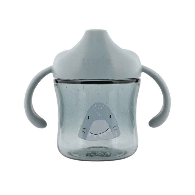 Gobelet d'apprentissage avec poignées mr shark trixie fond blanc