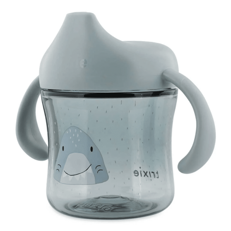 Gobelet d'apprentissage avec poignées mr shark trixie de profil