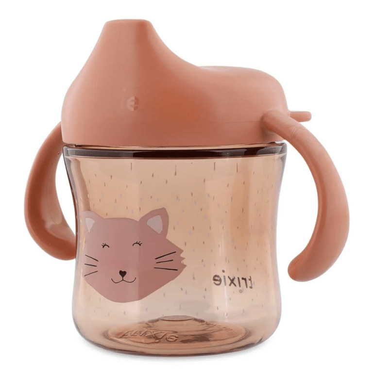 Gobelet d'apprentissage avec poignées mrs cat trixie de profil