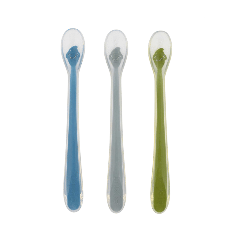 Lot de 3 cuillères d'alimentation Mr requin Trixie fond blanc
