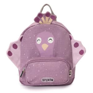Le petit sac à dos personnalisable Mlle Paon de Trixie fond blanc