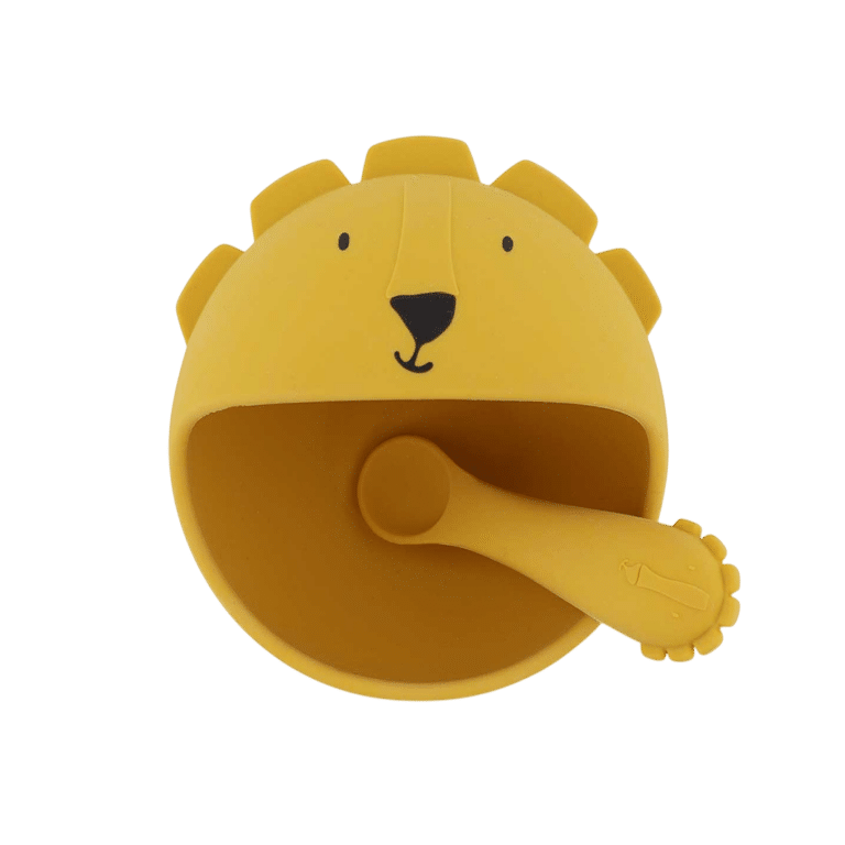 Premier set repas bébé mr lion de Trixie de haut