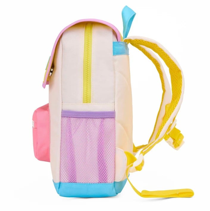 Le sac à dos enfant Mini Sugar Hello Hossy fond blanc de profil