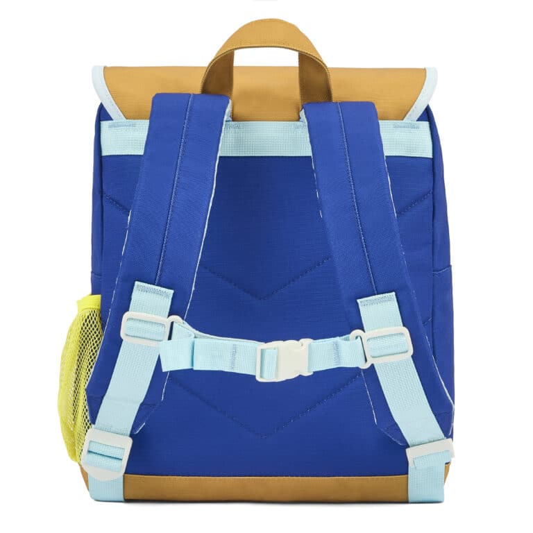 Le Sac à dos Mini Blue Canyon Hello Hossy fond blanc de dos