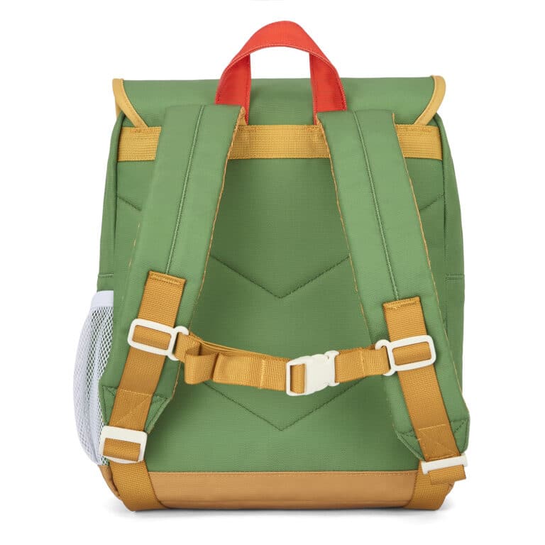 Le sac à dos enfant Mini Green Lake Hello Hossy fond blanc de dos