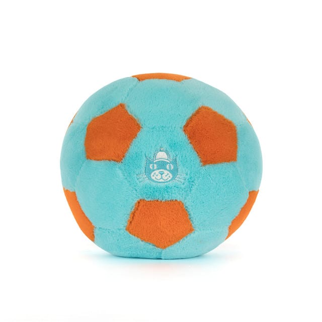 Amuseables Football de Jellycat vue de dos fond blanc