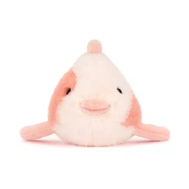 Fancy Carp de Jellycat vue de face fond blanc