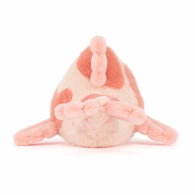 Fancy Carp de Jellycat vue de dos fond blanc