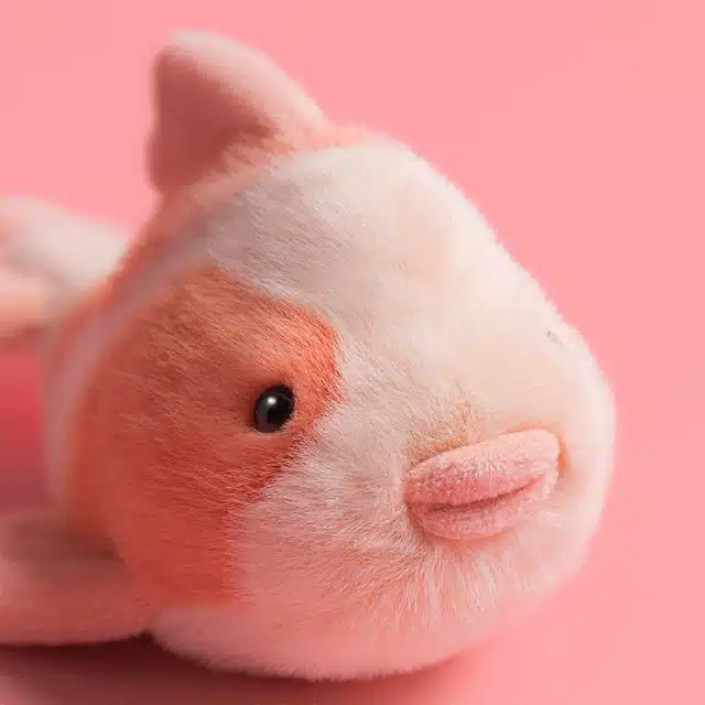 Fancy Carp de Jellycat détail visage