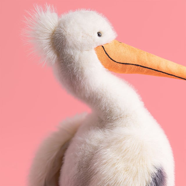 Keli Pelican de Jellycat détail visage