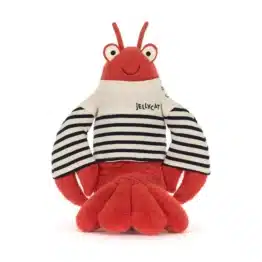 Larry Lobster Sailor Outfit de Jellycat vue de face fond blanc