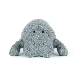 Maffles Manatee de Jellycat vue de face fond blanc