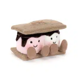 Amuseables S'mores - Jellycat, vue de biais sur fond blanc