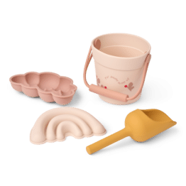 Le mini ensemble de plage Papillons Liewood fond blanc