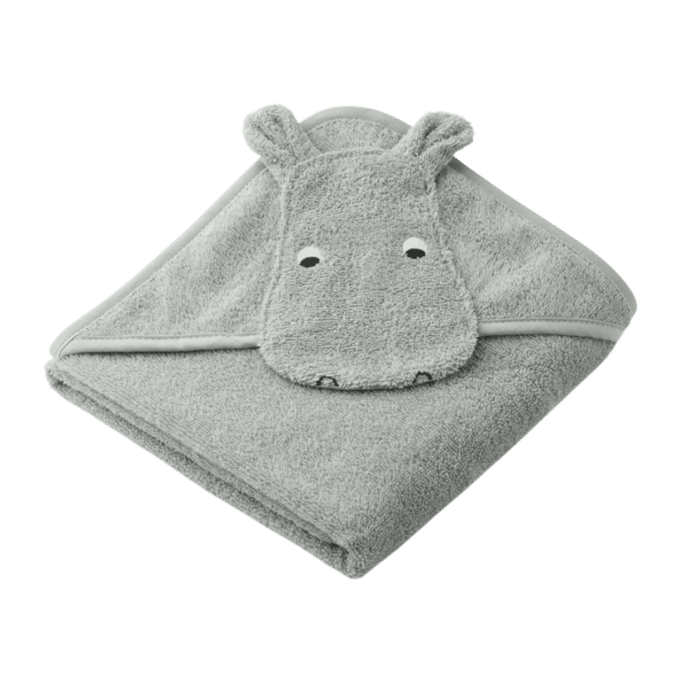 Sortie de bain hyppo dove blue liewoodfond blanc