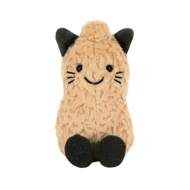 Doudou amuseables peanut cat jellycat fond blanc
