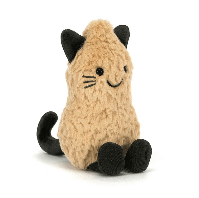Doudou amuseables peanut cat jellycat en biais