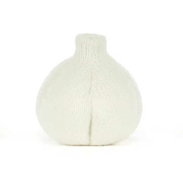 Amuseables Garlic - Jellycat, vue de derrière sur fond blanc