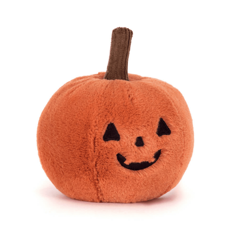 Doudou ooky jack o lantern jellycat de biais