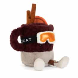 Amuseables Mullover Spiced Drink - Jellycat, vue de biais sur fonc blanc