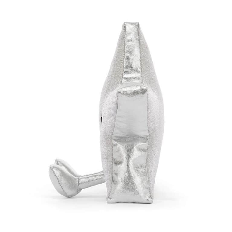 Amuseables Silver Star - Jellycat, vue de côté sur fond blanc