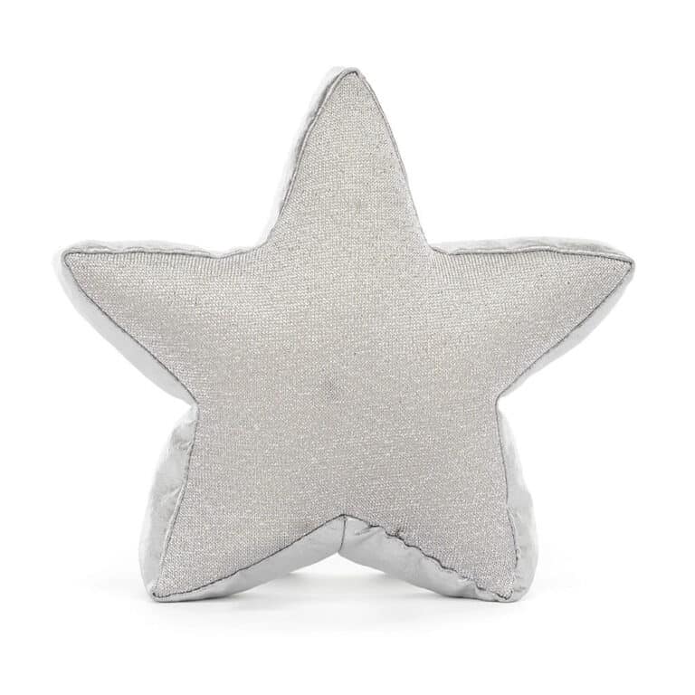 Amuseables Silver Star - Jellycat, vue de dos sur fond blanc
