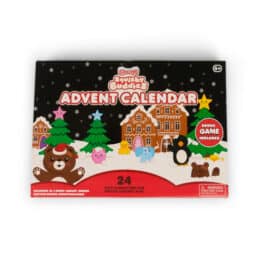 Calendrier de l’Avent Squishy Buddies sur fond blanc