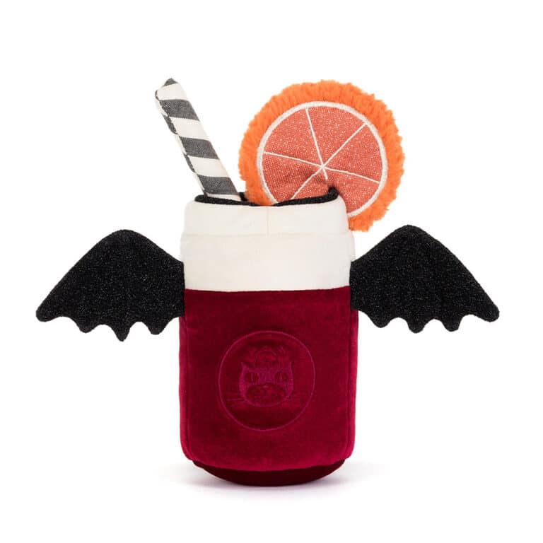 Amuseables Vampop Drink - Jellycat, vue de dos sur fond blanc