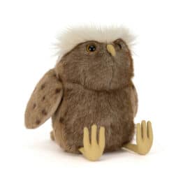 Tawoola Owl - Jellycat, vue de face sur fond blanc
