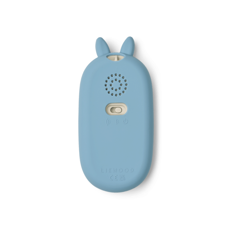 Téléphone Fidi en silicone bleu de Liewood de dos