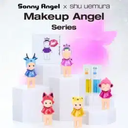Sonny Angel® x Shu Uemura, vue de face dela collection