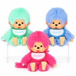 Monchhichi colors sur fond blanc