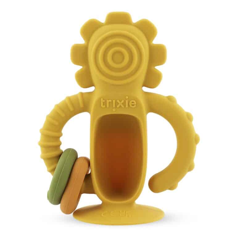 Jouet sensoriel en silicone avec ventouse mr lion de trixie de dos