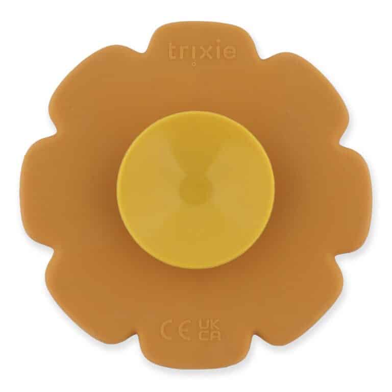 Jouet spinner à ventouse en silicone mr lion de trixie de dos