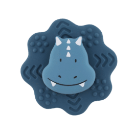 Jouet spinner à ventouse en silicone mr triceratops de Trixie fond blanc